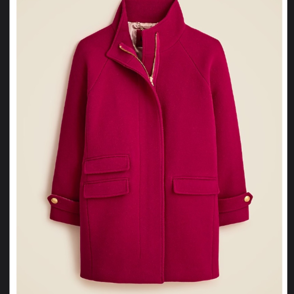 NWT 16 Tall Toscana coat in Italian stadium-cloth wool blend